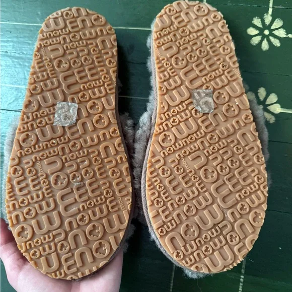 Mou Sheepskin Fur Slide Slipper in Elephant Grey - Picture 5 of 5